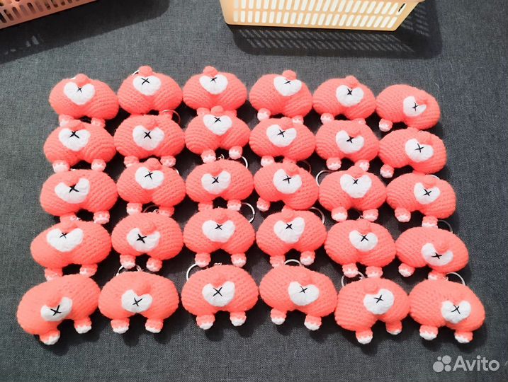 Вязаные игрушки брелки