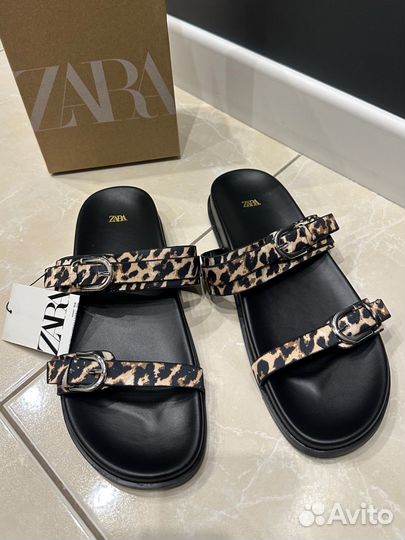 Сандали zara леопард