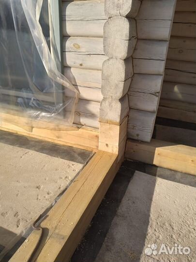 Замена бруса