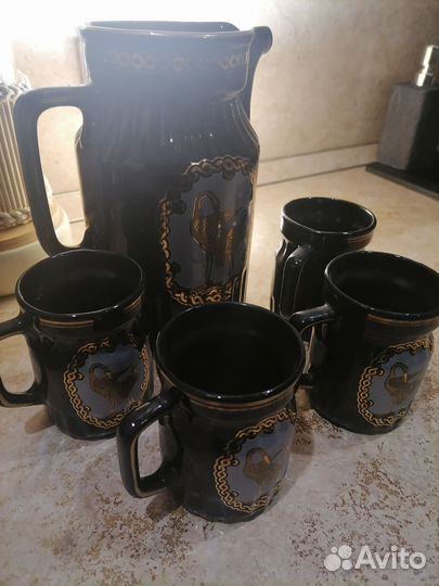 Кувшин и 4 кружки