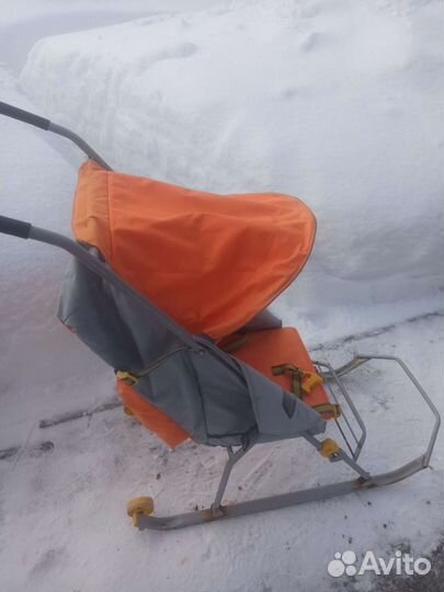 Детские санки коляска ника