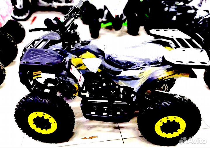 Детский квадроцикл Mini Grizlik X16 (PS) желтый