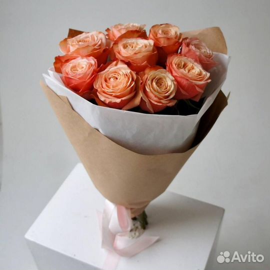 Розы 50 см пионовидные Эквадор Кахала 45 шт