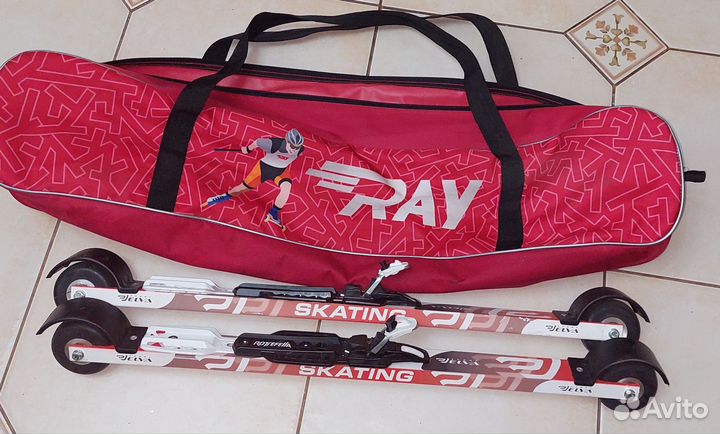 Лыжероллеры коньковые elva SK70R,каучук