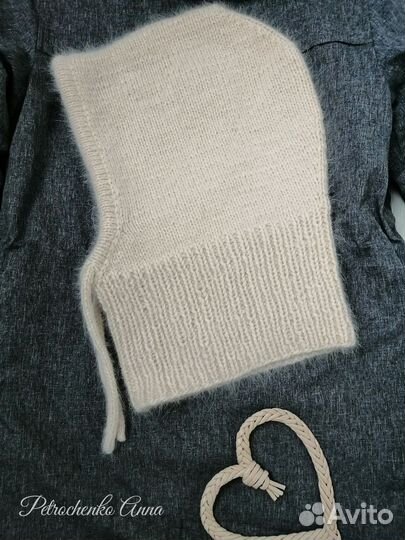 Капор капюшон вязаный