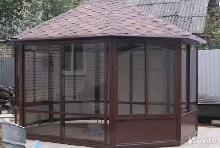 Остекление беседок