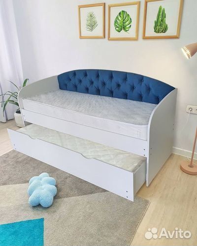 Кровать детская велюр лдсп трансформер