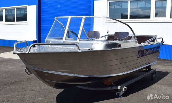 Новая моторная лодка Wyatboat 430 Pro алюминиевая