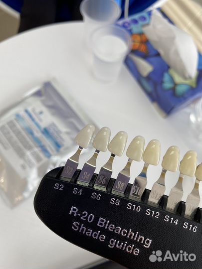 Шкала для определения оттенка зубов