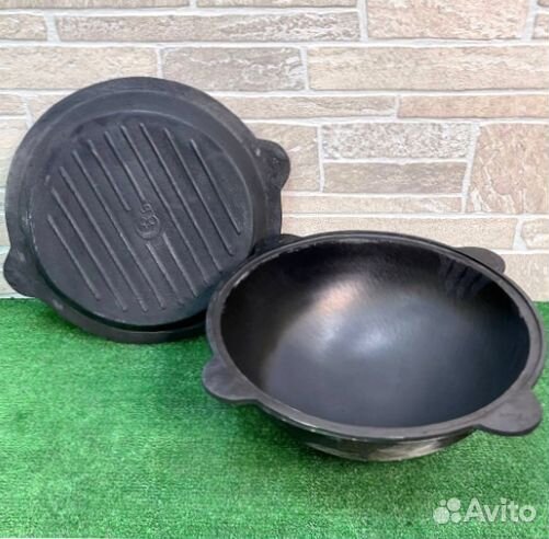 Чугунная сковорода крышка для казана