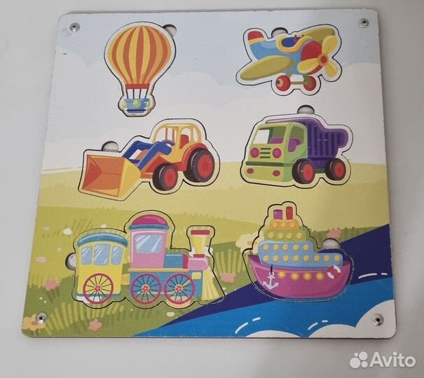 Деревянные пазлы пакетом