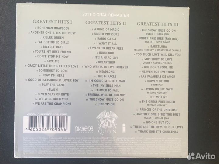 Диски Queen Greatest Hits The platinum collection