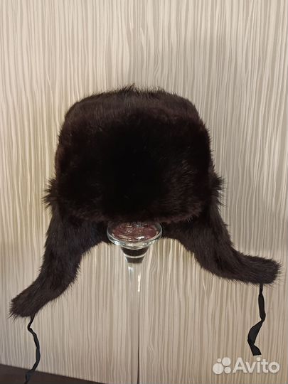 Норковая шапка мужская