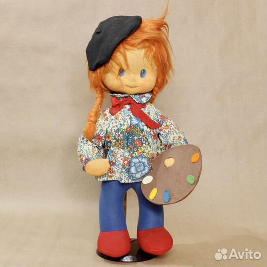 Старинная кукла из фетра Художница 17237