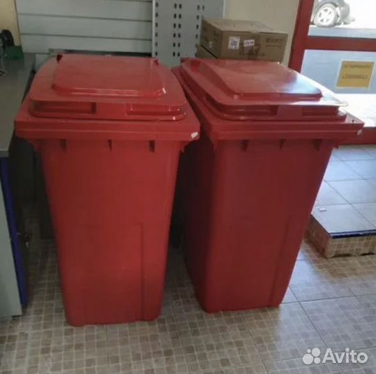 Мусорный контейнер Евро 1100 литров (куб) пластик