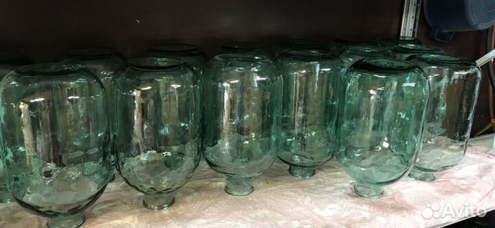 Банки стеклянные 10 л 17 штук