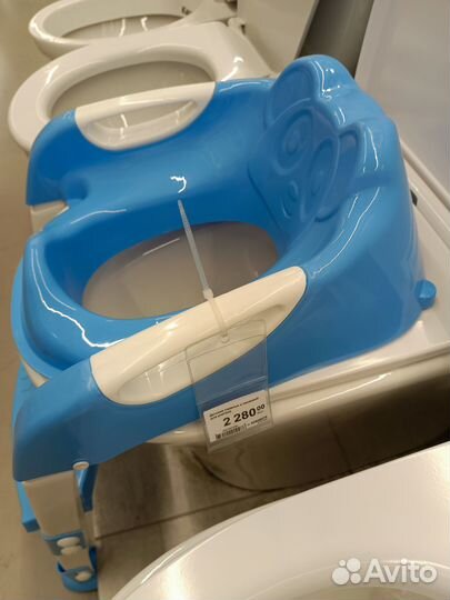 Детское сиденье на унитаз со ступенькой