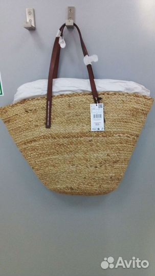 Cумка Mango летняя соломенная джут плетеная новая