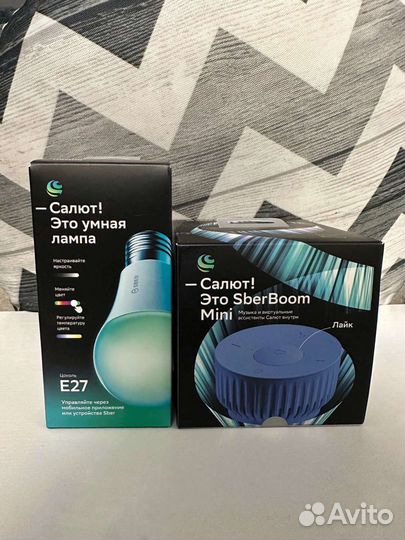 Умная колонка SberBoom Mini +умная лампочка Sber