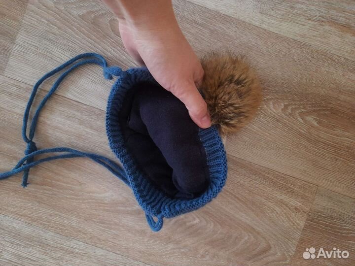 Шапка для мальчика зимняя 42 44