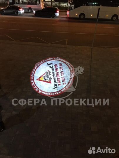 Яркий гобо проектор IGP для уличной рекламы рестор