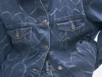Zara Джинсовая куртка сердечки джинсовка
