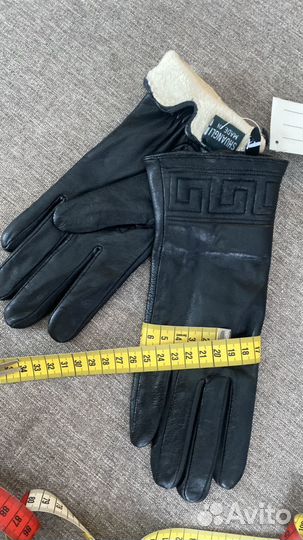 Перчатки женские кожаные