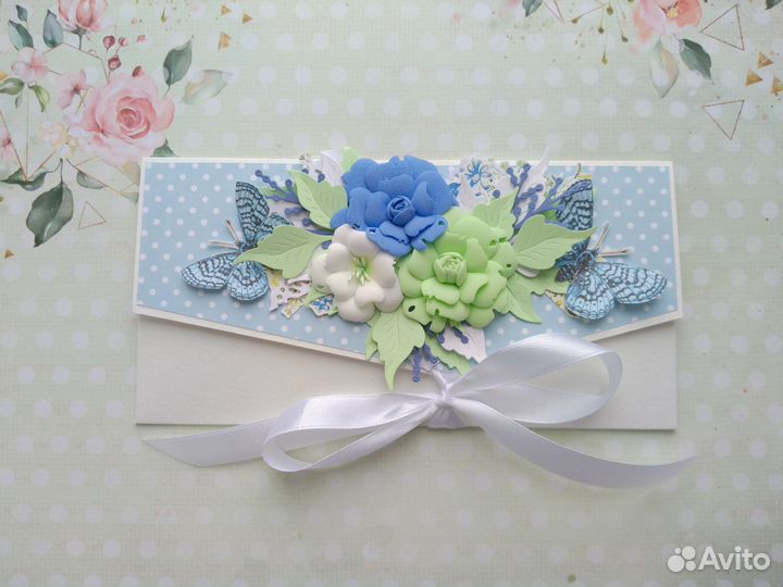 Конверт для денег ручной работы