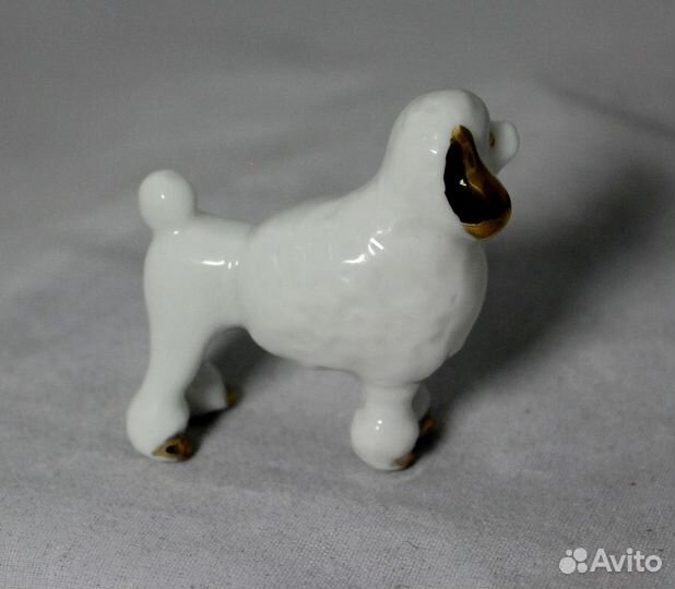 Собака Пудель Китайский фарфор Статуэтка RU*061-6