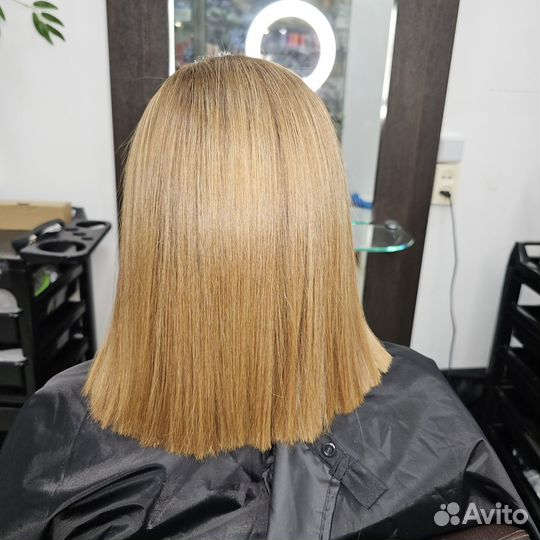 Кератиновое выпрямление волос, ботокс, уход