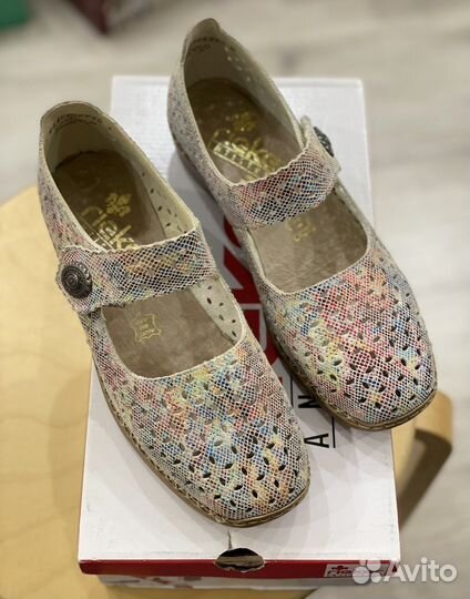 Новые туфли Rieker Antistress кожаные 36