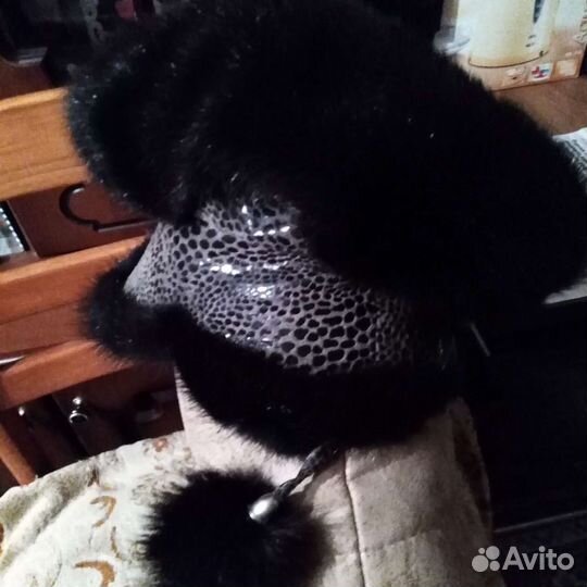 Шапка женская, канад. норка, целиковая