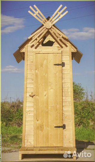 Дачный туалет деревянный FTW