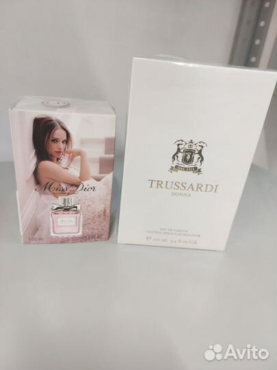 Туалетная вода miss dior и trussardi donna.Орегин