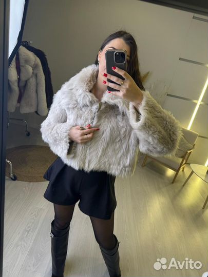 Шуба из меха тиградо