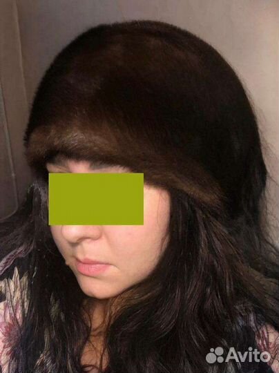 Шапка норковая женская