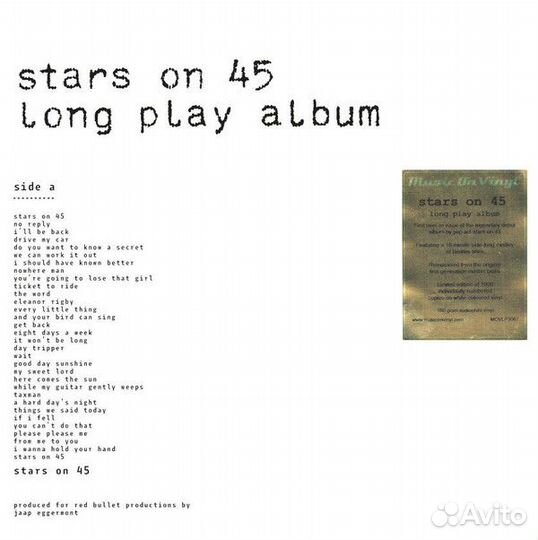 Stars On 45 - Long Play Album (1 LP)