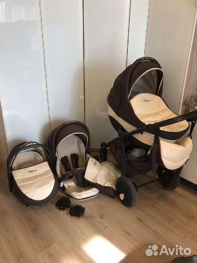 Коляска 3 в 1 Zippy экокожа