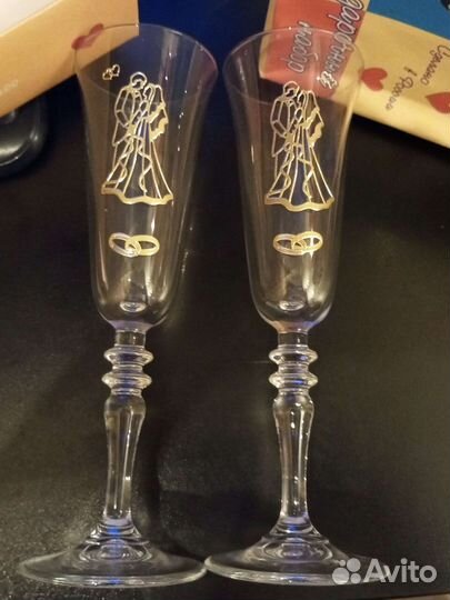 Бокалы для жениха и невесты