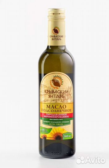 Масло сыродавленое Крымский Янтарь extra virgin