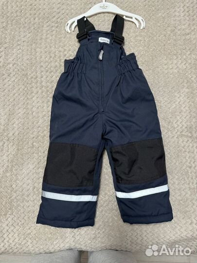 Зимний полукомбенизон на мальчика размер 80