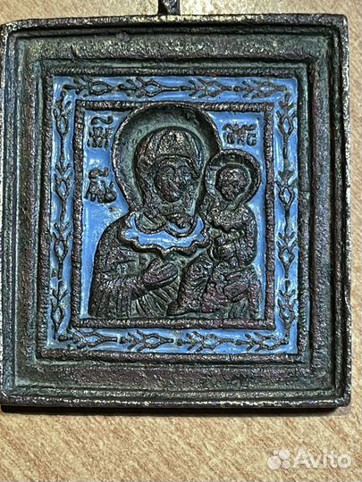 Икона плашка Смоленская