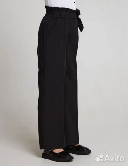 Школьные брюки для девочки 134 черные