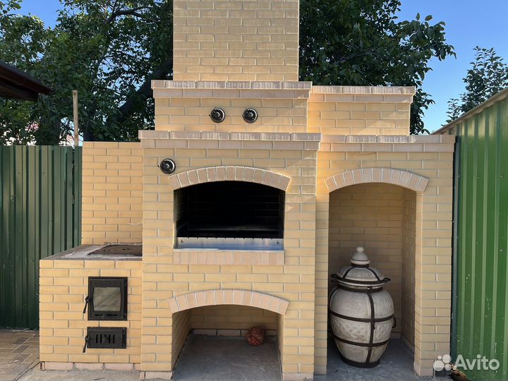 Мангалы, печи, камины, барбекю из кирпича