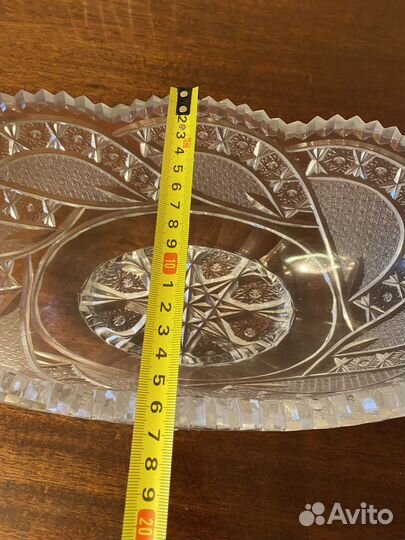 Ваза для фруктов СССР салатница хрусталь