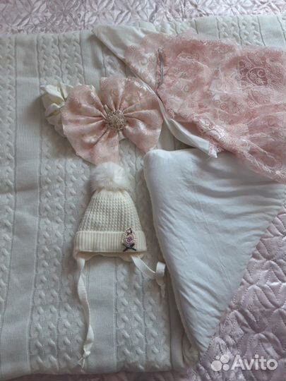 Конверт на выписку осень-весна для девочки