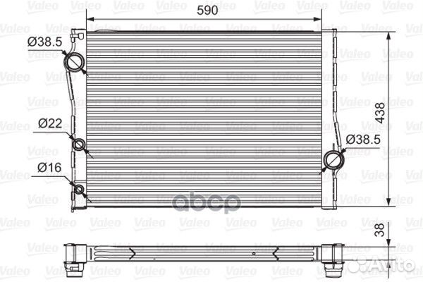 Paдиaтop кoндициoнepa 701549 Valeo