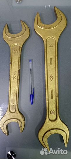 Ключ 50х55 мм хром-ванадий и 41х47мм
