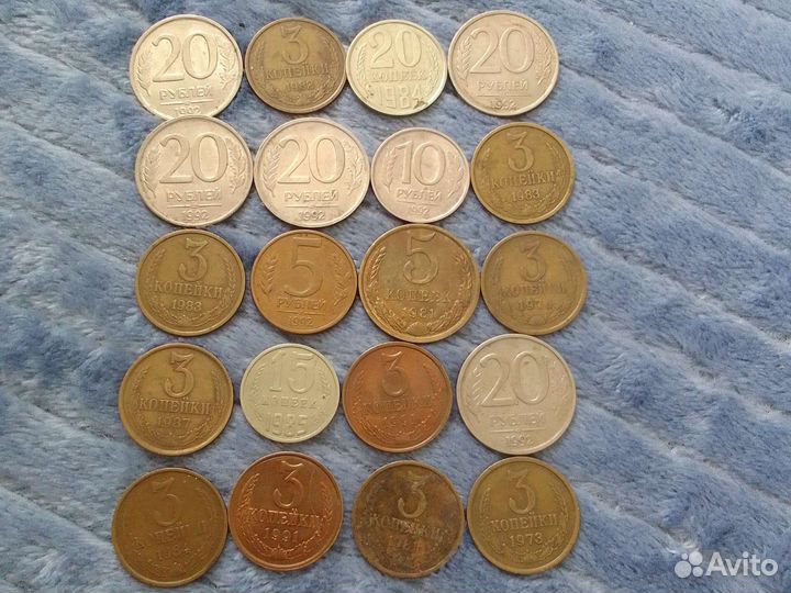 Старинные монеты на барахолки