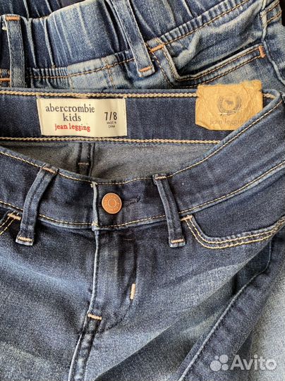 Джинсы девочки gap/abercrombie 7-8 лет 130